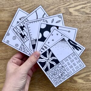 Doodle voorbeeldkaarten set 1