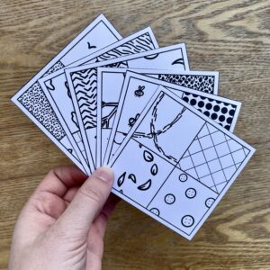 Doodle voorbeeldkaarten set 3