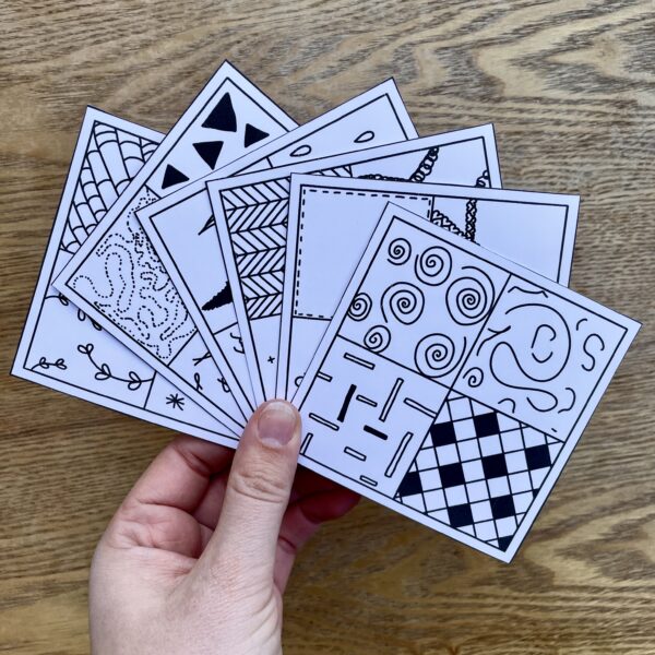 Doodle voorbeeldkaarten set 2